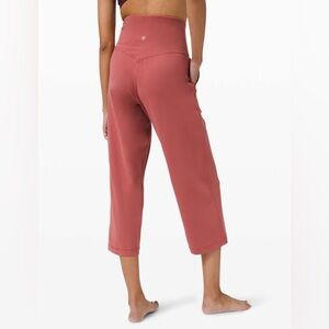 Lululemon Align Wide Leg Crop 23" Soft Cranberry 6